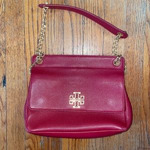 Red Tory Burch crossbody/shoulder purse